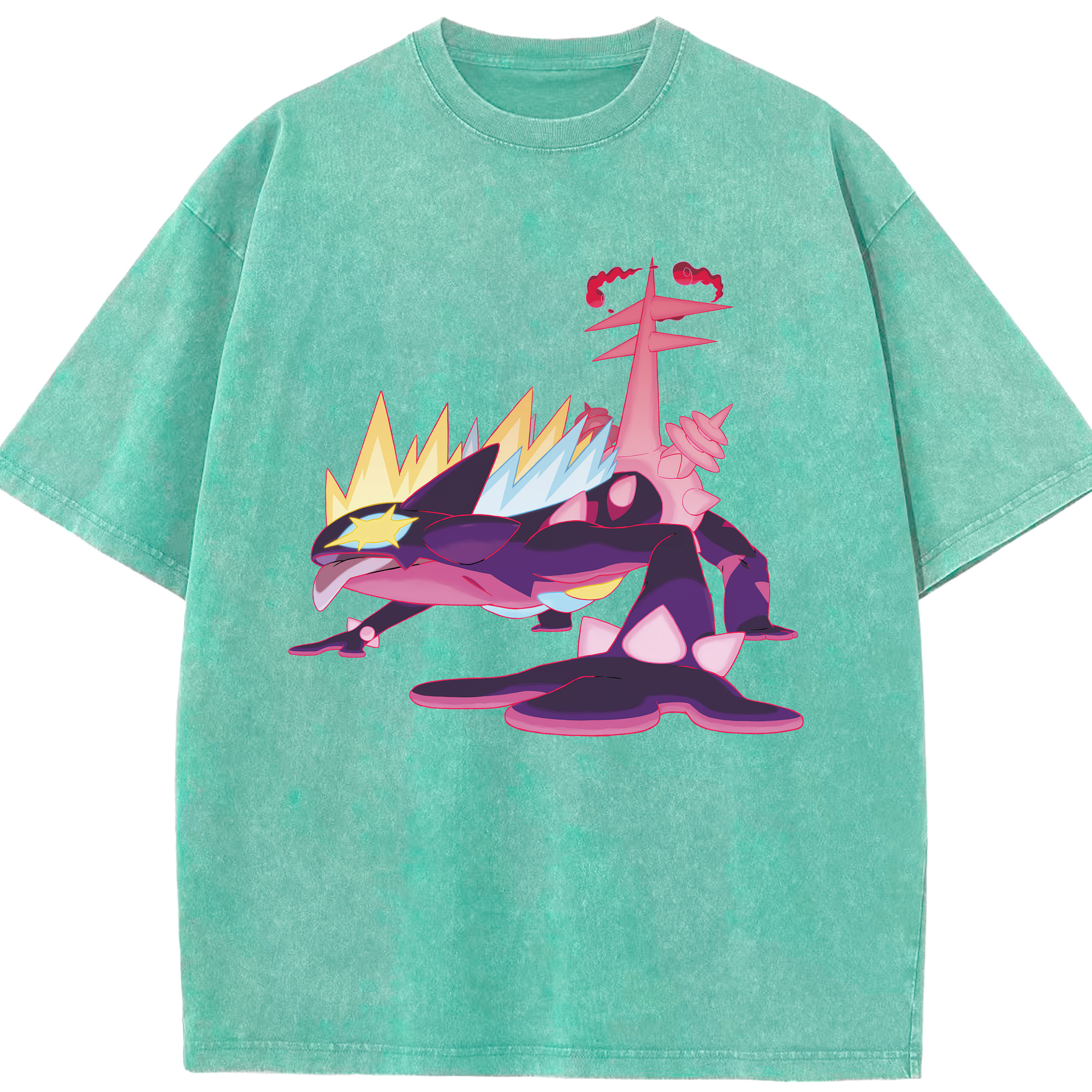（画像用） ポケットモンスター Pokémon 綿100% ヴィンテージ風 半袖Tシャツ（フロントプリント）